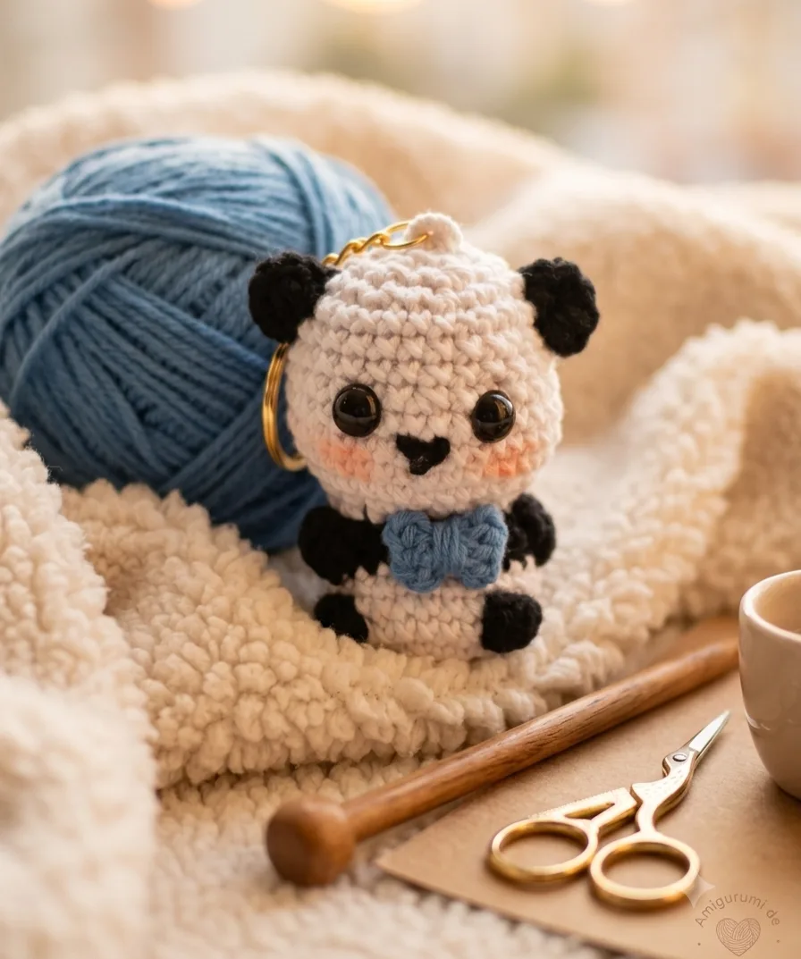 Panda de Gravatinha Borboleta